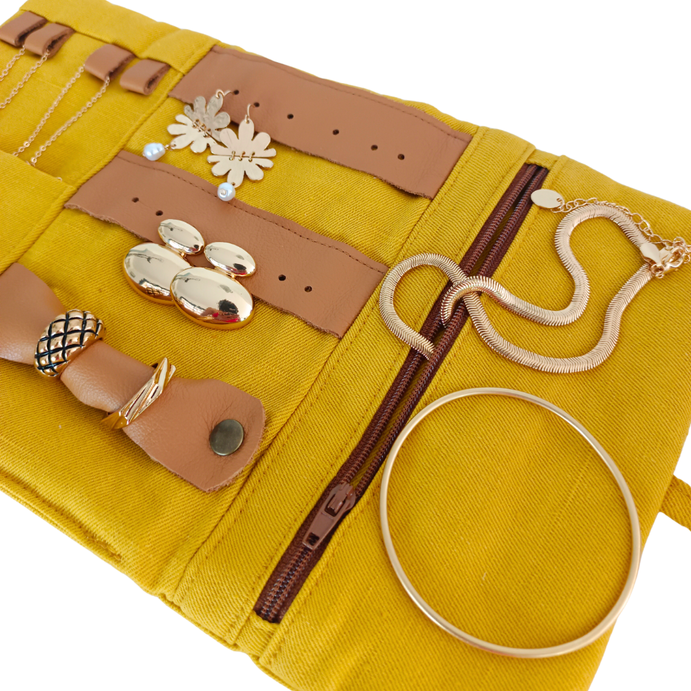 LOLA Pochette à bijoux, Jaune
