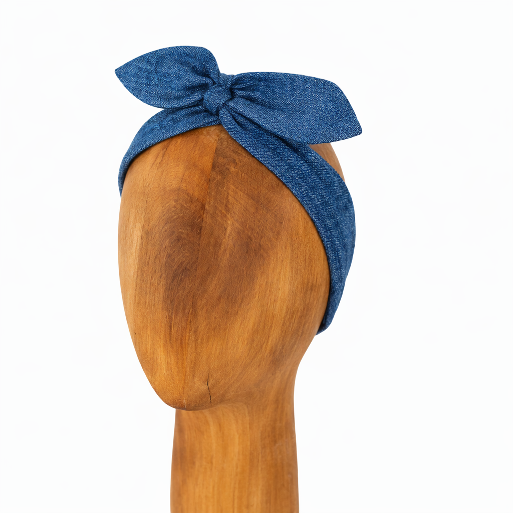 bandeau à cheveux de la marque écoresponsable La Machine à récup qui revalorise des tissus avec la participation d'ateliers solidaires.