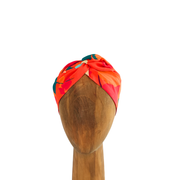 bandeau flexible orange avec fil de fer de la marque écoresponsable La Machine à récup qui revalorise des tissus avec la participation d'ateliers solidaires.