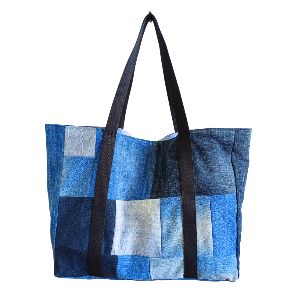 BOMBAL sac à main, Patchwork Jean