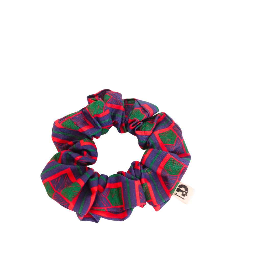 SOLESMES Chouchou moyen | Graphique violet, rouge et vert