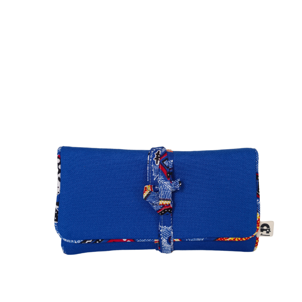 LOLA Pochette à bijoux, Bleue Electrique