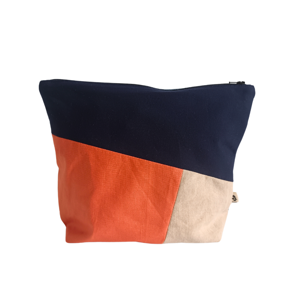 PANDORA Pochette, bleu & orange & beige