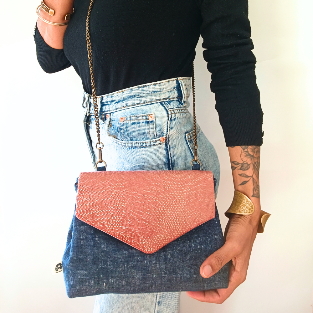 LÉONA Sac à main chaîne, Jean & Rose