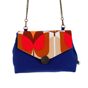 sac à main mode femme de La Machine à récup', marque d'upcycling qui revalorise des tissus de 2nde main avec la participation d'ateliers de couture solidaires