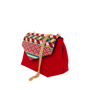 Sac éthique de la marque écoresponsable La Machine à récup qui revalorise des tissus avec la participation d'ateliers solidaires.