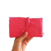 trousse écoresponsable pour les bijoux de la Machine à récup' marque engagée pour une mode plus responsable et durable