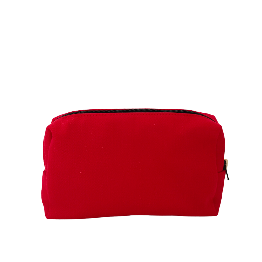 trousse portefeuille de La Machine à récup', marque d'upcycling qui revalorise des tissus de 2nde main avec la participation d'ateliers de couture solidaires