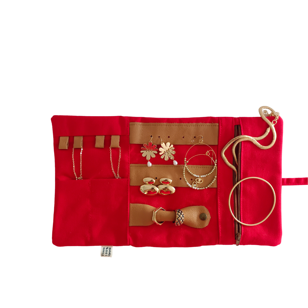 LOLA Pochette à bijoux,Rouge