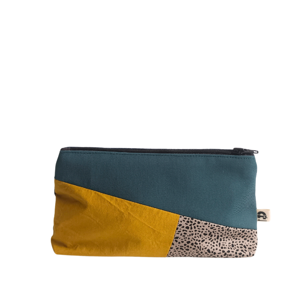 ROXANA Pochette, Vert & Kaki & Moucheté